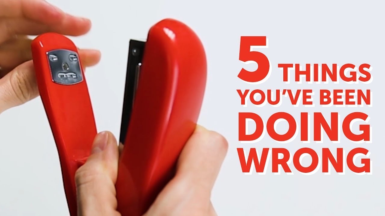 5 everyday things you've been doing WRONG l 5-MINUTE CRAFTS - YouTube