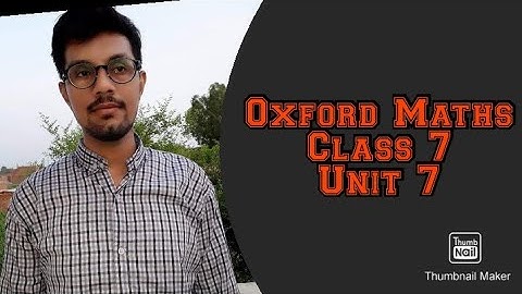 Oxford Maths Countdown || Class 7th || lecture 33 || Unit 7 Exercise 7a Question 3 and 4 Solution