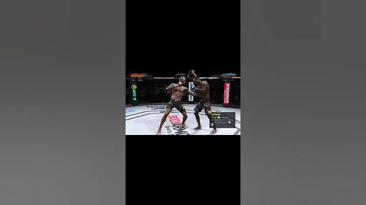 Israel Adesanya KO!Highlights show episode 17.EA Sports UFC ® 4 #shorts