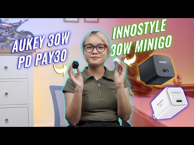 So sánh 2 nhà Aukey và Innostyle: Cốc sạc 30W | Minh Tuấn Mobile