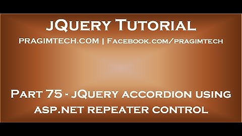 jQuery accordion using asp net repeater control