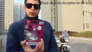 RE Himalayan BS4 Bulb Replacement / Enhancement / Modification | Philips Xtreme Vision Plus