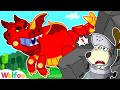Go Away, Dino! Knight Wolfoo Rescues Princess Kat | Wolfoo Family Kids Cartoon
