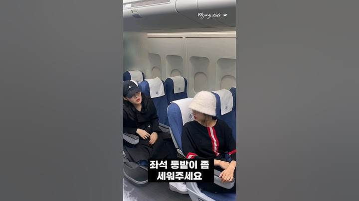 #비행기 좌석 등받이 논쟁!! 누가 맞나요?!?!