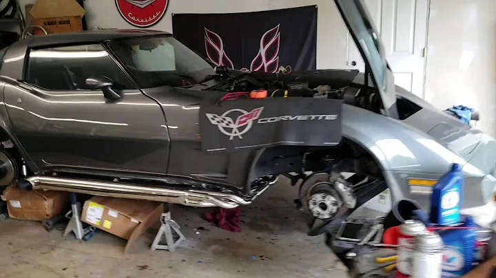 LS3/525 crate motor in 1979 C3 Corvette with classic chambered side pipes vette packs