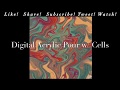 “Melted Freezie” Acrylic Pour w/ Cells &amp; Bubbles (IbisPaint) - Fast Tutorial - Digital Fluid Art