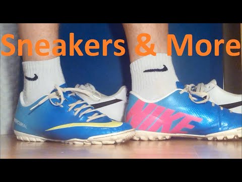 Blue/Pink Nike Mercurial Soccer Cleats - YouTube