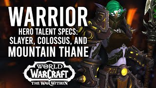 All 3 Warrior Hero Specs In War Within Alpha! Slayer, Colossus, And Mountain Thane screenshot 5
