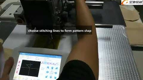 how to program sewing pattern with screen touch panel Dahao system