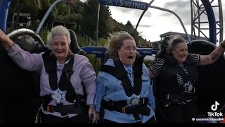 These 3 Grandmas Riding A Sky Swing Is Hilarious