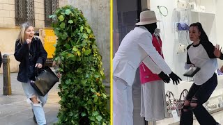 FUNNY VIDEO - Funniest Reactions - BEST PRANKS - BUSHMAN & MANNEQUIN PRANK: Try not to LAUGH