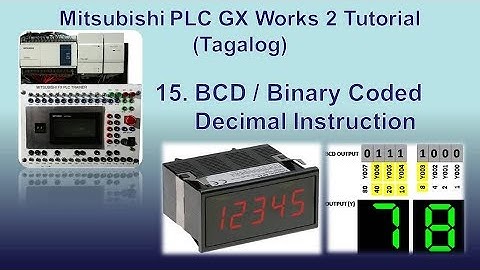 Mitsubishi PLC GX Works 2  Part 15 - BCD / Binary Data to Binary-Coded Decimal (Tagalog)