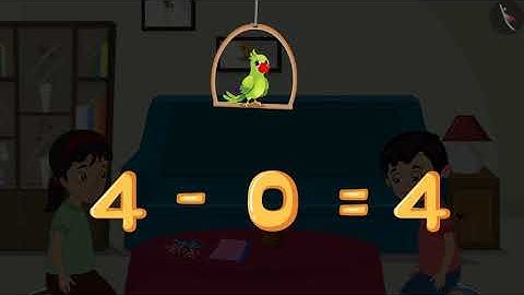 Algorithm of subtracting one digit numbers | Part 3/3 | English | Class 1