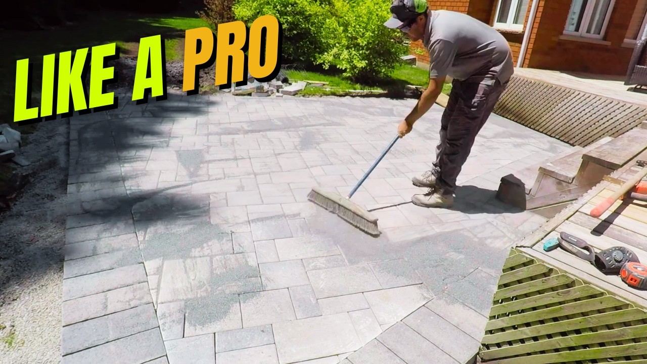 Build a BACKYARD PAVER PATIO by Yourself - YouTube