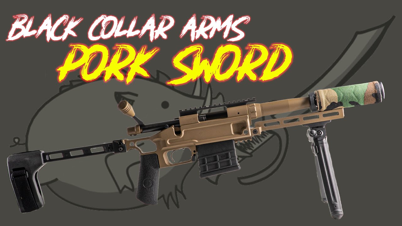 Black collar arms pork sword