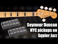 Squier CV '70s Jazz upgrade: Seymour Duncan NYC pickups