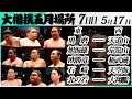 大相撲　幕下上位５番＜令和7年五月場所・７日目＞SUMO