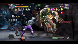 Vangaurd Absorbing Man vs Raid Boss Maestro easy 12% damage cap | MCOC