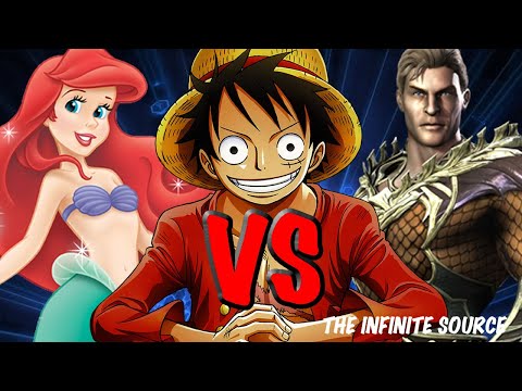 Luffy vs Ariel vs Aquaman | Source Rap Battle