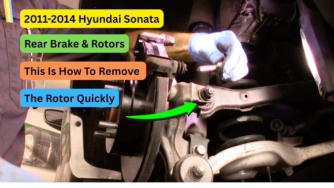 How To Replace Rear brakes & Rotors 2011-2014 Hyundai Sonata - YouTube
