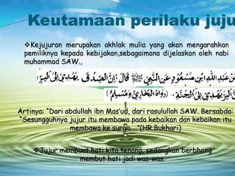 Media Pembelajaran Hidup Tenang Dengan Prilaku Jujur.Kelas VII.PAI.by Yeni Puspa Sari Lubis.S.Pd.I