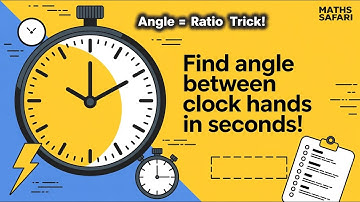 Solve Clock Angle Question in Seconds | Ratio Shortcut for Competitive Exams #ClockTrick #QuickMaths