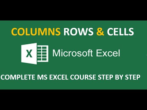 How to insert And Delete Columns Rows and Sheets in Microsoft Excel ...