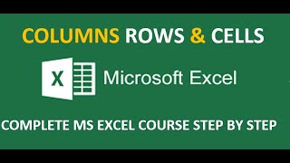 How to insert And Delete Columns Rows and Sheets in Microsoft Excel 2016