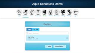 Aqua Schedules - Vacations