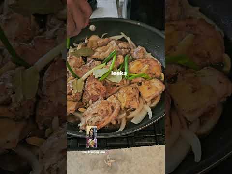 HOW TO COOK SIMPLE ADOBO CHICKEN THIGHS INTO PIECES | EASY RECIPE #shortvideo #tinaycreationusa