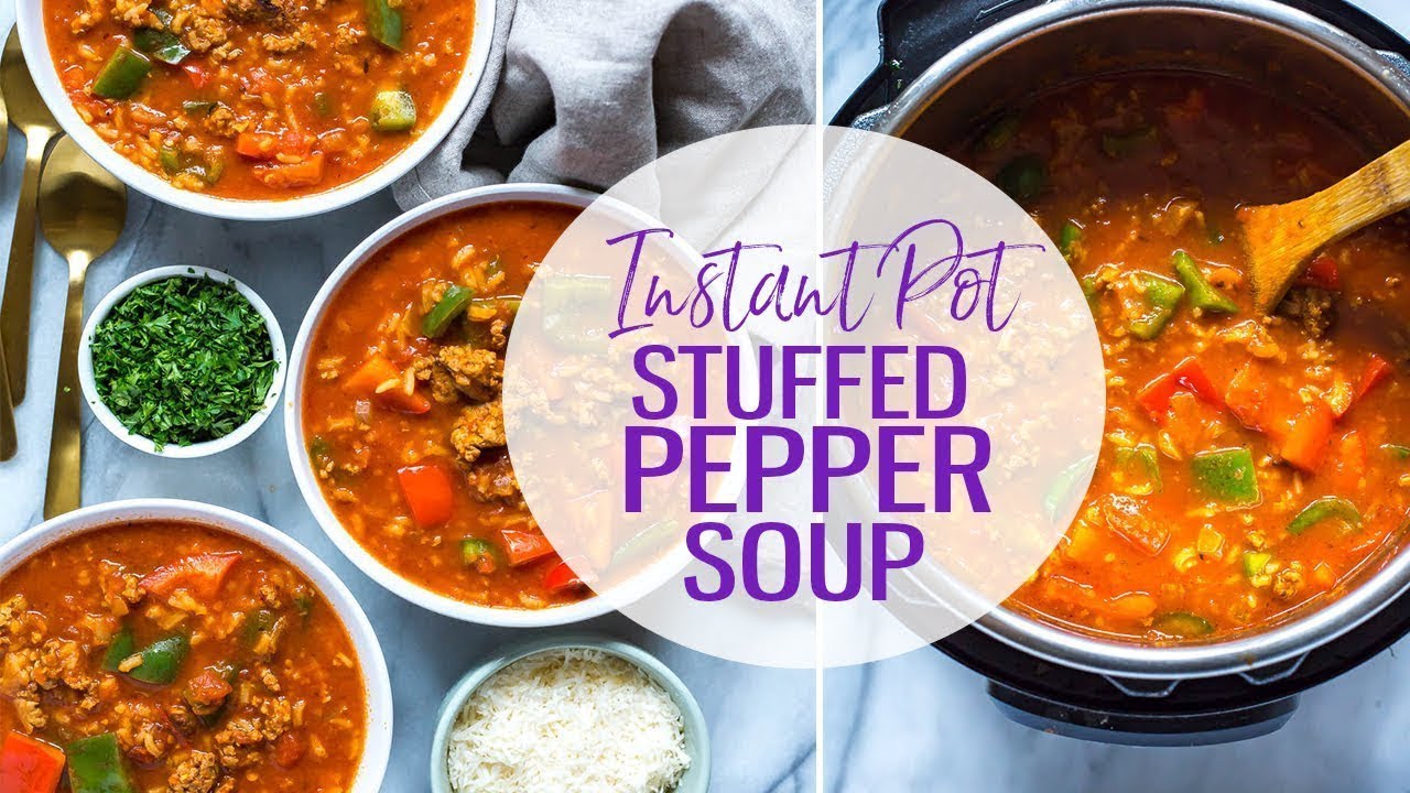 Instant Pot Stuffed Pepper Soup – Easy Instant Pot Recipes