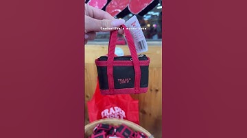 Trader Joe’s micro tote is back 💖 #shopping #traderjoes #totebag #haul #traderjoesfinds