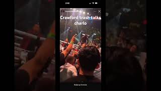 Crawford trash talks Jermell Charlo while in the ring!