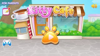 kitty cafe make yummy coffee and snacks kids game video screenshot 3