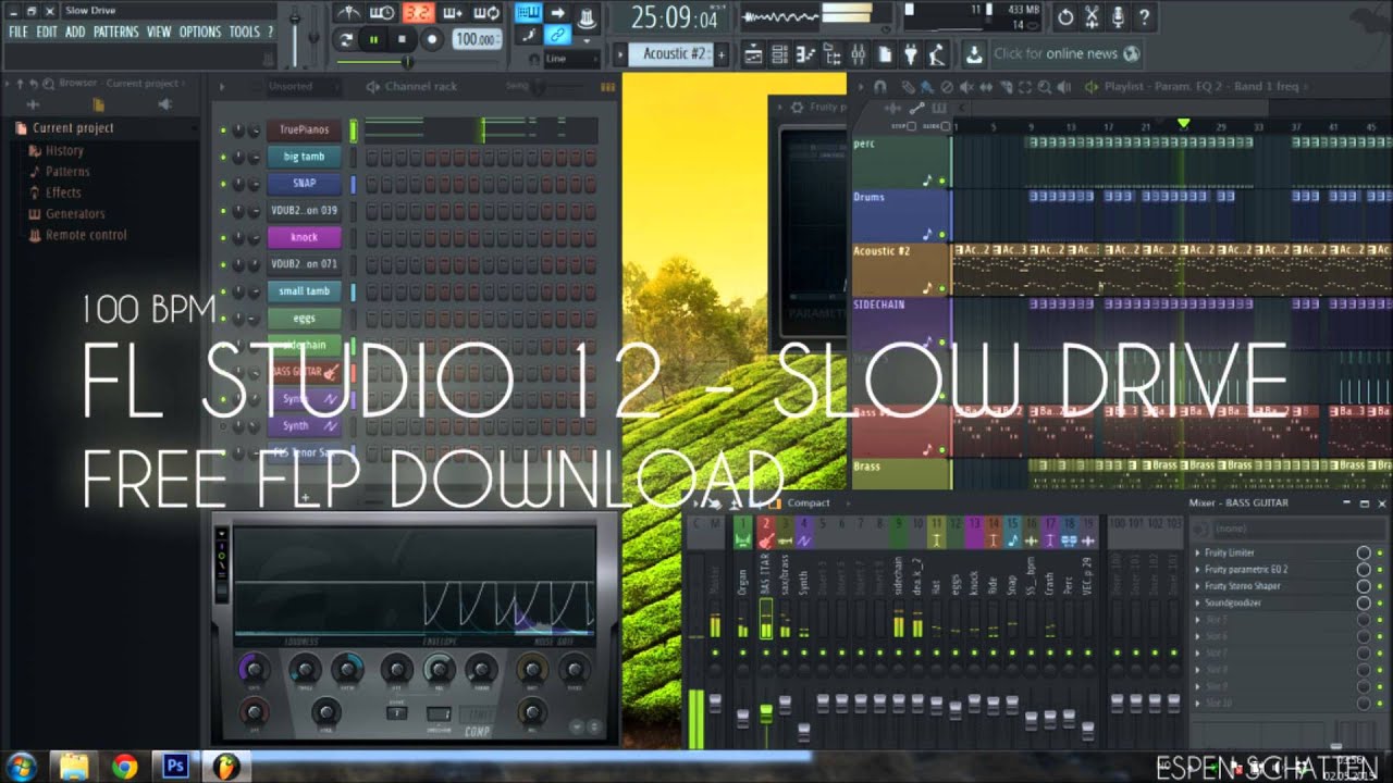 High Quality Mastering (FL Studio 12) - Free FLP! (Espen Schatten - Slow Drive 2015)