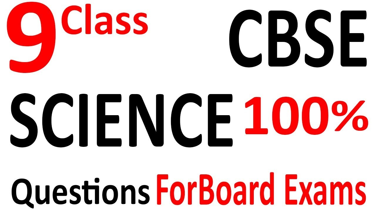 9 Class Science Paper 2019 CBSE class 9 science paper 2019 9th board exam YouTube