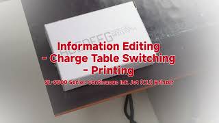 SL-S500 Inkjet Printer Full Operation: Message Editing, Charging Meter Switching & Printing