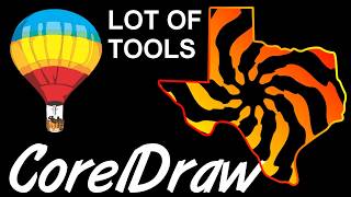 Corel Draw Tips & Tricks Just Playing around and USE  a LOT OF TOOLS