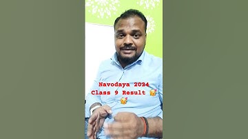 Navodaya 2024 Class 9 Result! #navodayaclasses