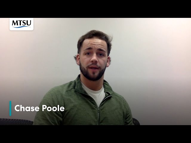 Why I Chose MTSU  - Chase Poole, Biology