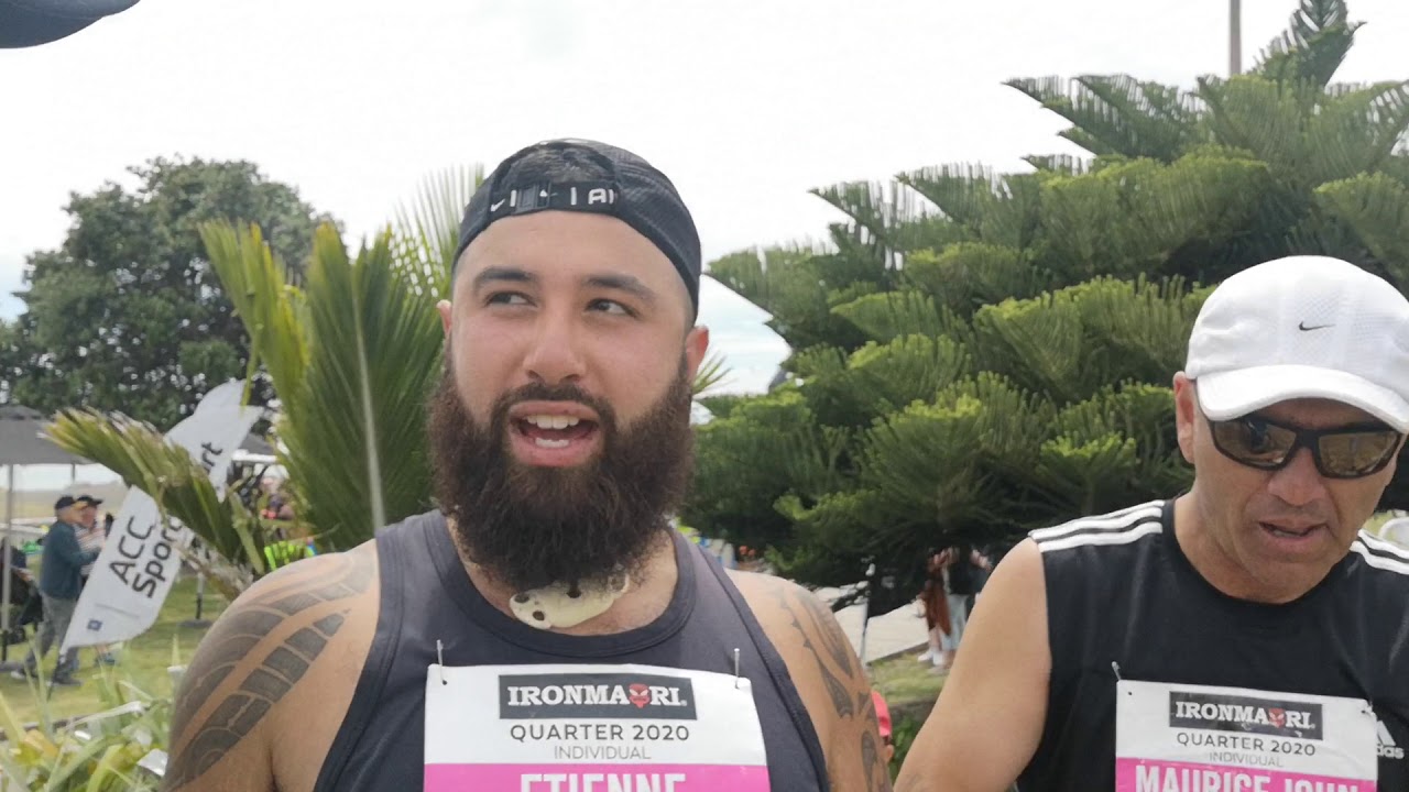 IronMaori finish line interview
