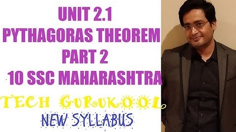 2.1 Pythagoras Theorem Part 2,10 SSC Maharashtra || GEOMETRY