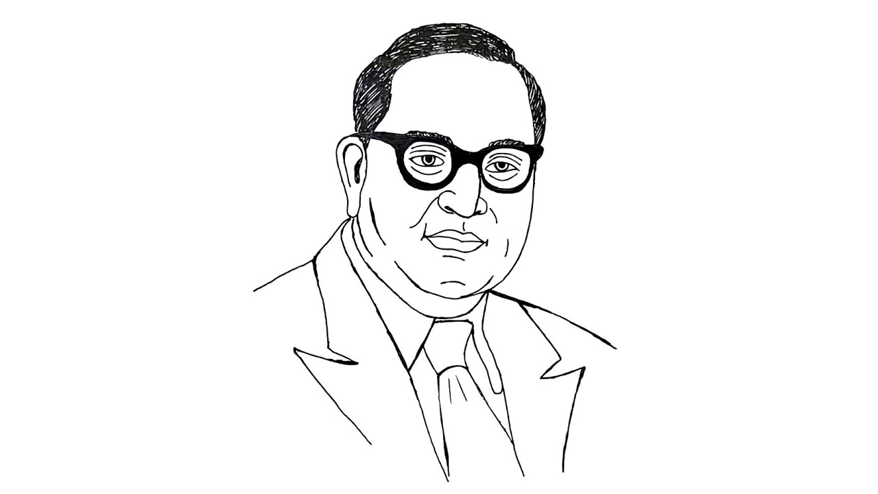 How to draw Ambedkar drawing YouTube
