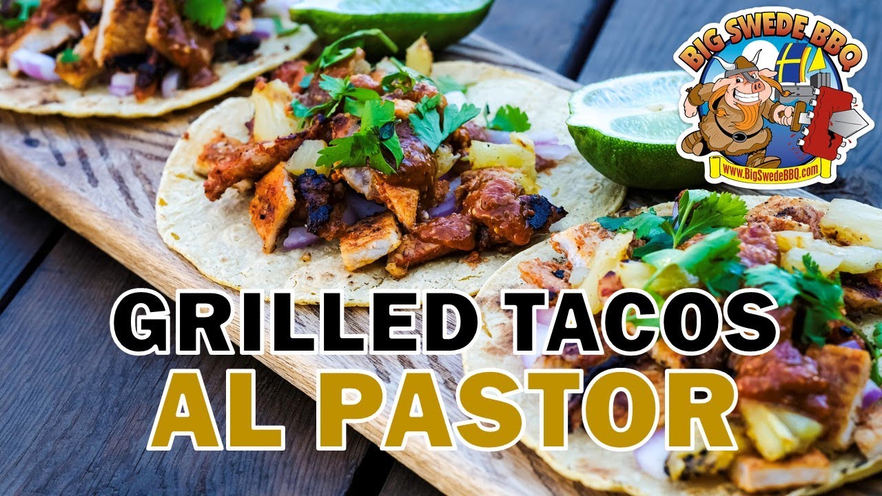 Grilled Tacos Al Pastor Grilled on a pellet grill YouTube