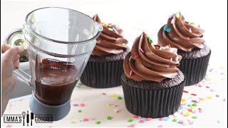 One EASY Method for MOIST CHOCOLATE CUPCAKES !