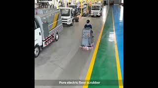 Best Small Ride On Floor Scrubber 2026 | RX-700D Electric Scrubber Dryer — Factory Price