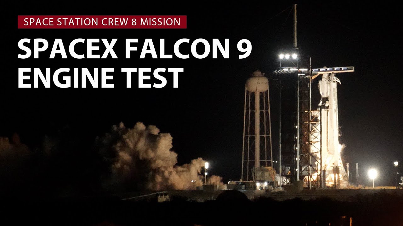 Replay: SpaceX test fires Falcon 9 rocket for NASA space station crew ...