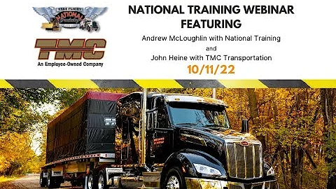 Weekly Webinar Featuring John Heine From TMC 10/11...