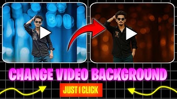 Without green screen change video background || just 1click ||video ka background kaise change kera 