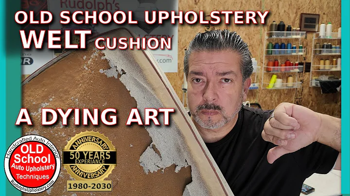 A Dying Art Upholstery 🧵 Old School Welt Style Boat Cushion